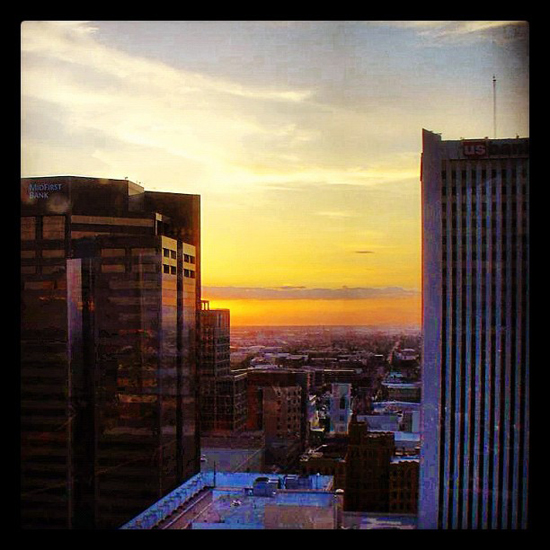 Josh - _therealjosh_ | Sunset from our hotel room at the Hyatt