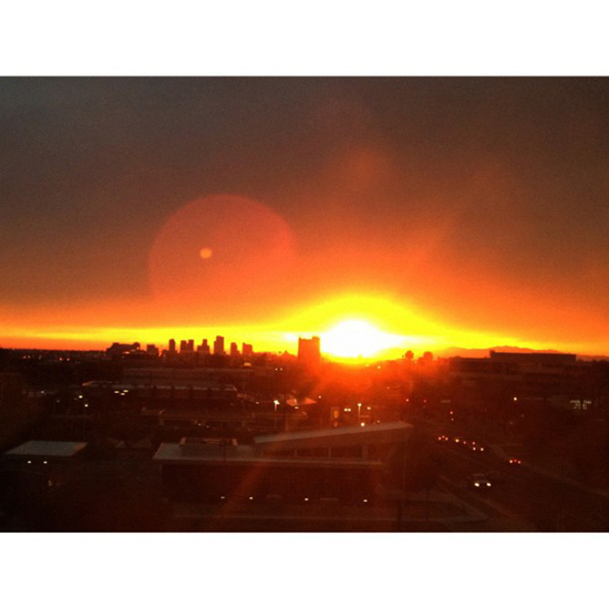 Ben - pityduhfoo | Sunset under the cloud line, over Downtown