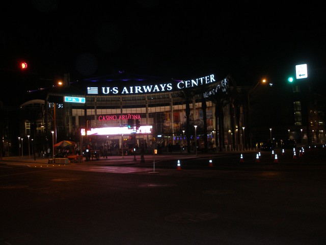 USAC plaza night