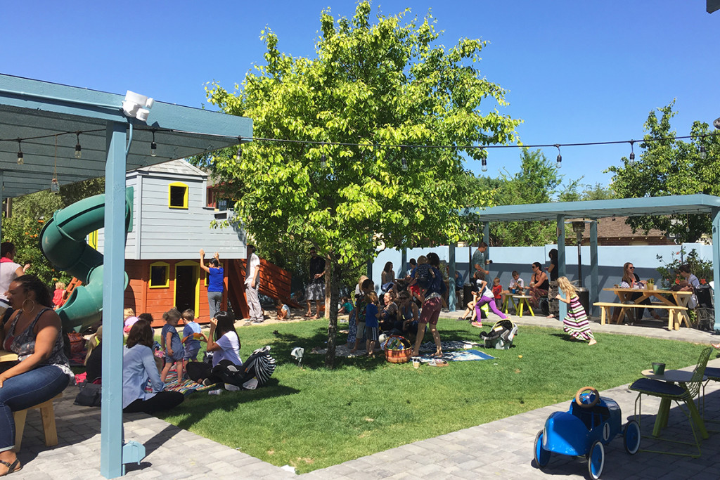 Backyard picnicking and play are encouraged. (Photo: Brandi Porter)