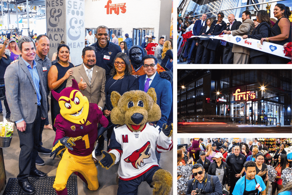 The pent-up demand for a Downtown grocery store is apparent in the turnout at Fry's Food Stores grand opening, pictured Wednesday, October 23, 2019. (Photo: Tom Tingle)